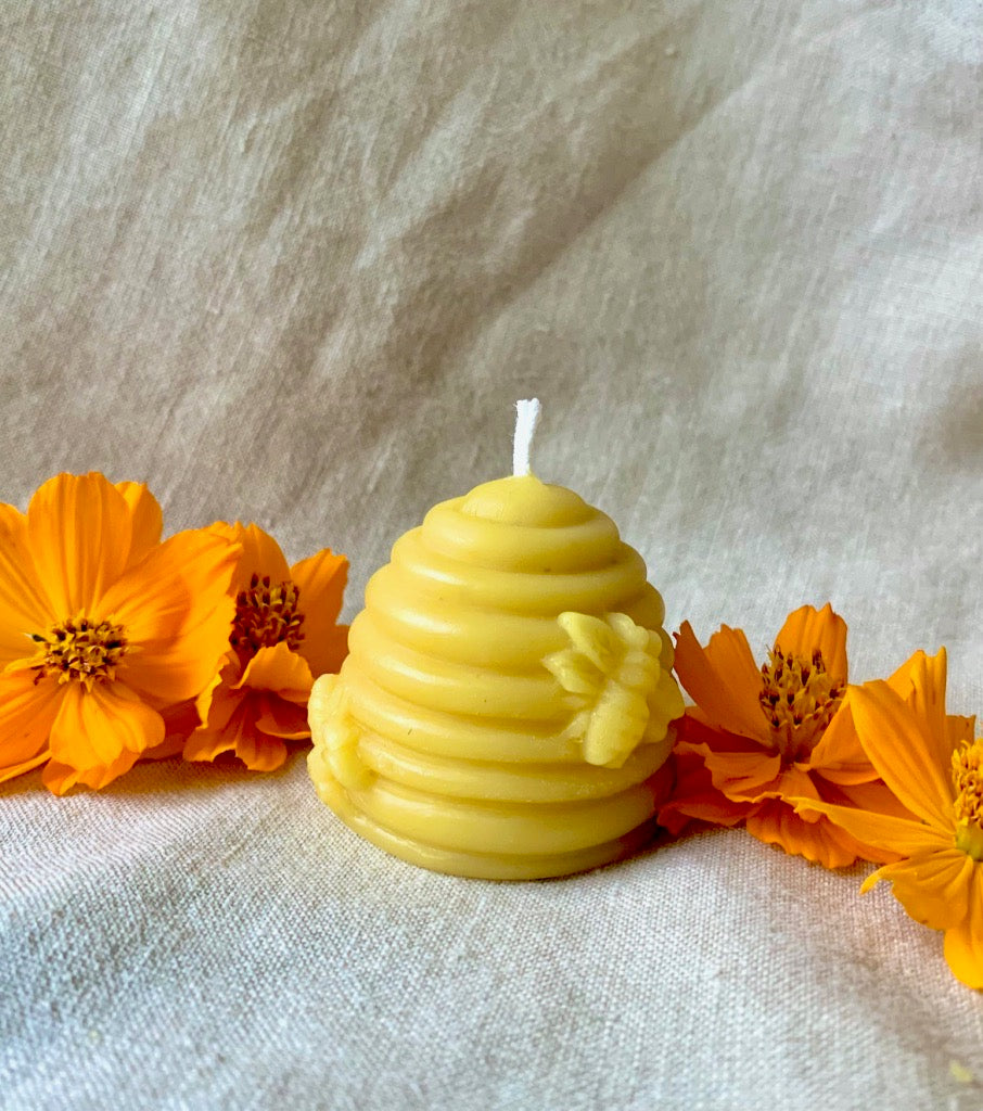 Small Beehive - 100% Beeswax Candle – Buzz In The Hills